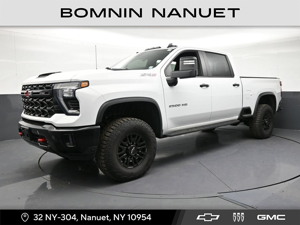 2024 Chevrolet Silverado 2500 HD ZR2 in Summit White — front three-quarter view