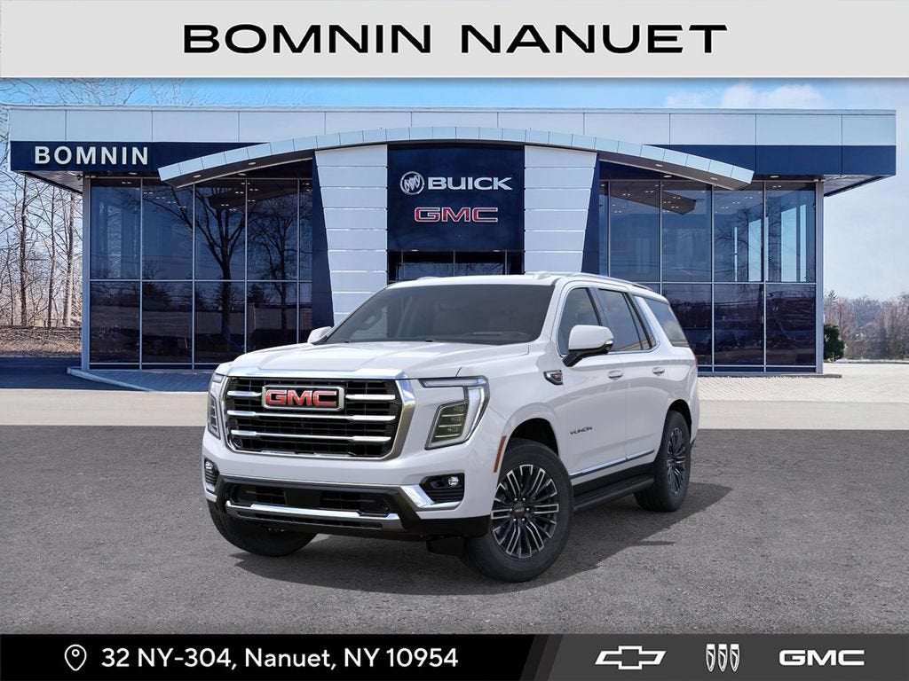 2026 GMC Yukon Elevation in Summit White — front three-quarter view