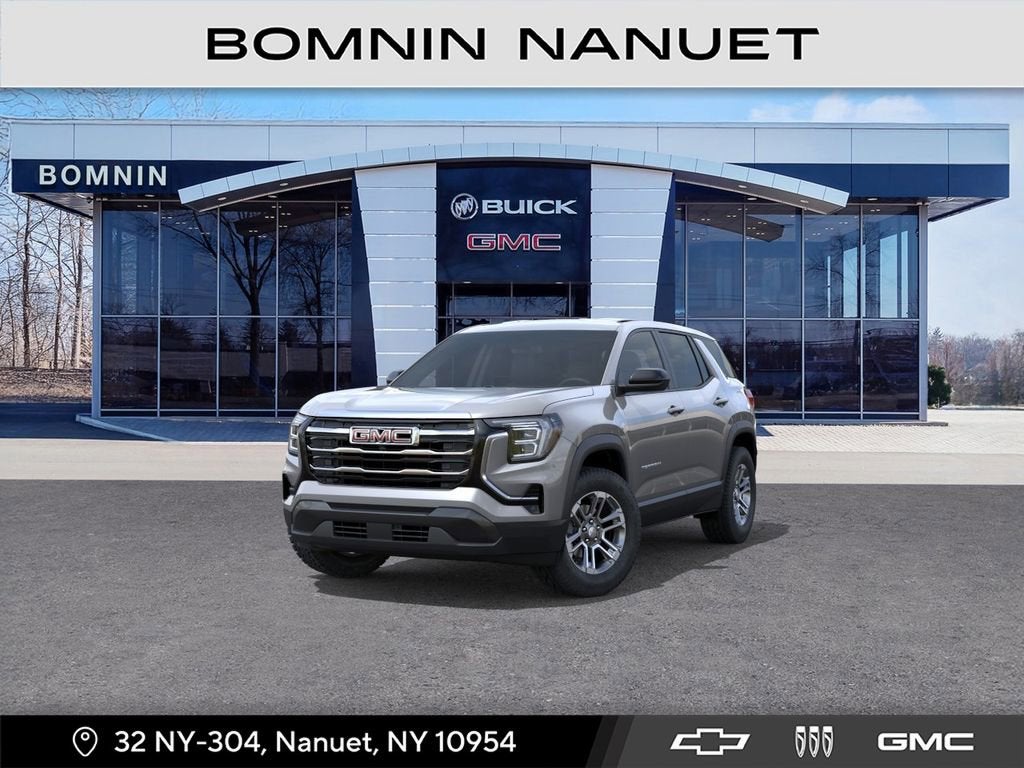2026 GMC Terrain Elevation in Sterling Metallic — front three-quarter view