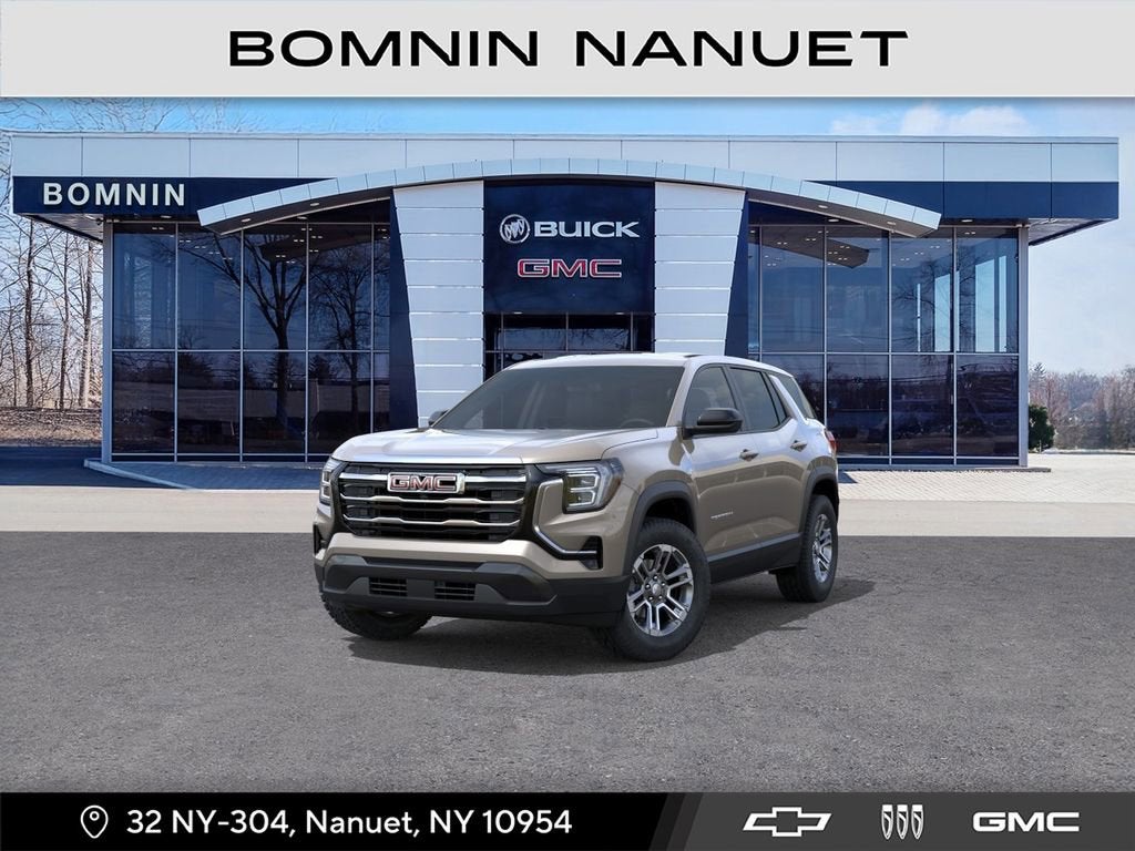 2026 GMC Terrain Elevation in Riverstone Metallic — front three-quarter view