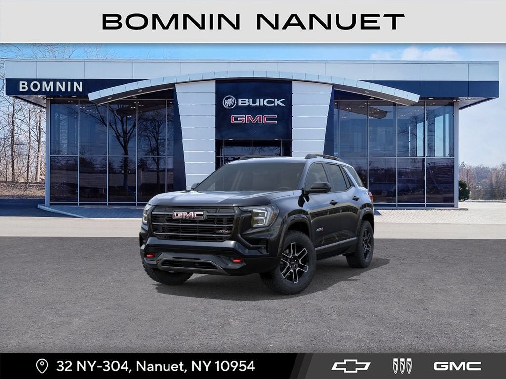 2027 GMC Terrain AWD AT4 in Ebony Twilight Metallic — front three-quarter view