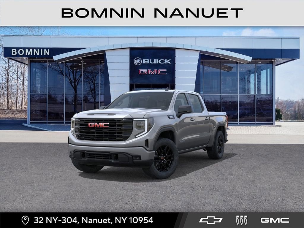 2026 GMC Sierra 1500 Elevation in Sterling Metallic — front three-quarter view