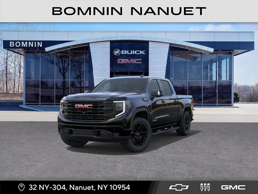 2026 GMC Sierra 1500 Elevation in Onyx Black — front three-quarter view