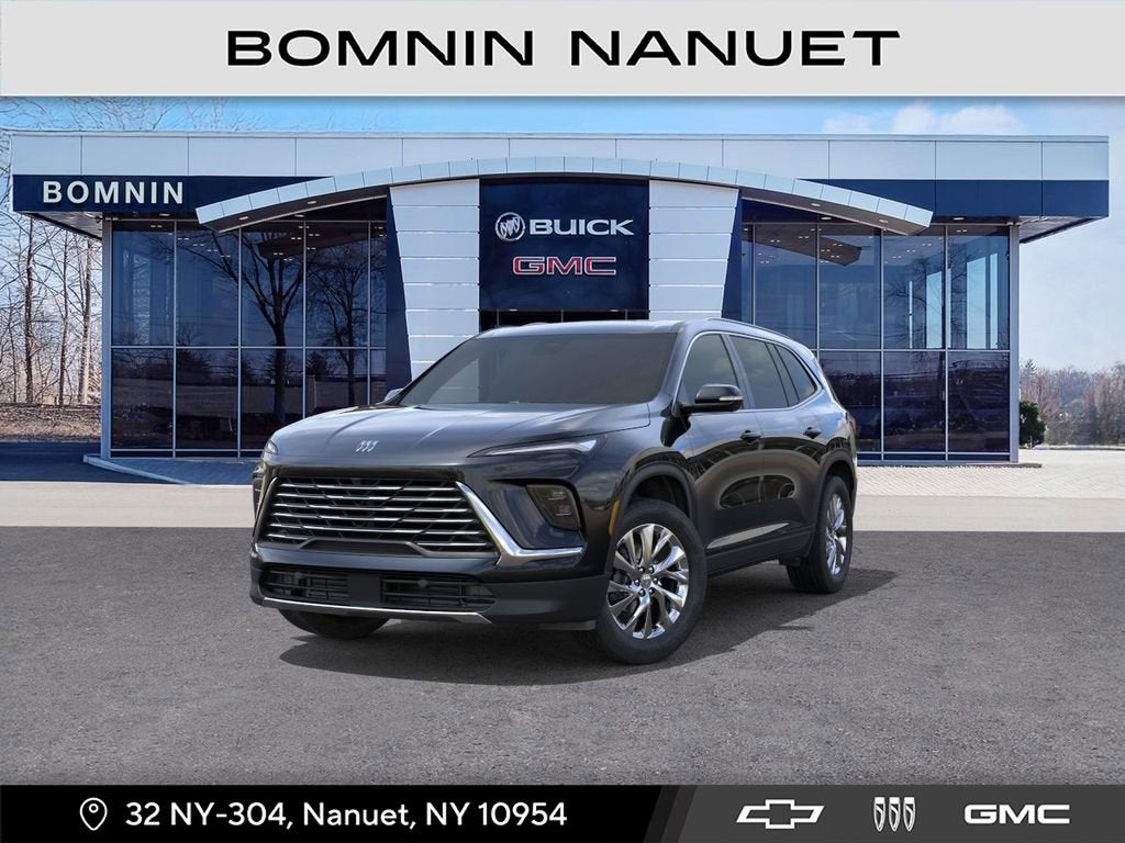 2026 Buick Enclave Preferred in Ebony Twilight Metallic — front three-quarter view