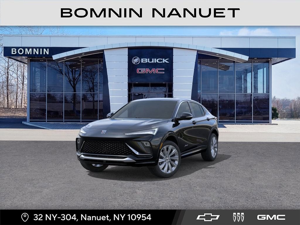 2026 Buick Envista Avenir in Ebony Twilight Metallic — front three-quarter view