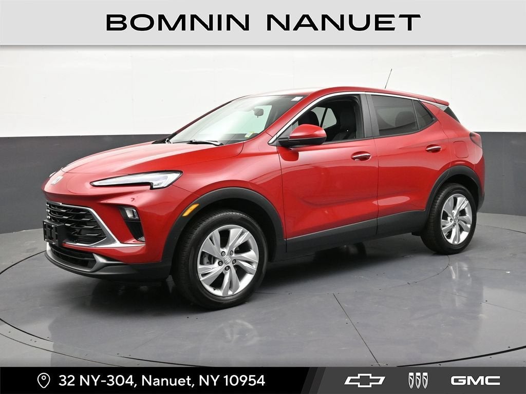 2026 Buick Encore GX Preferred in Brilliant Red — front three-quarter view