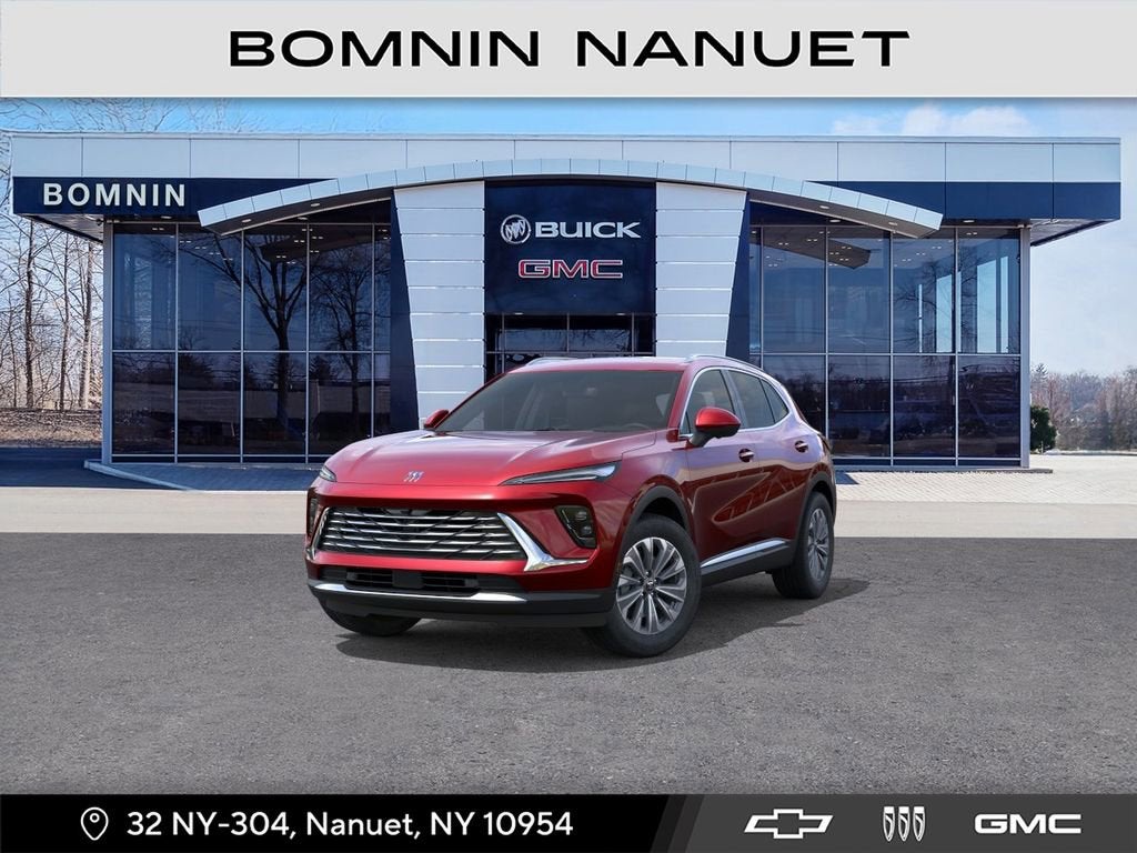 2026 Buick Envision Preferred in Brilliant Red — front three-quarter view